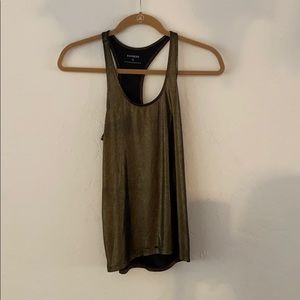 Express metallic racerback tank
